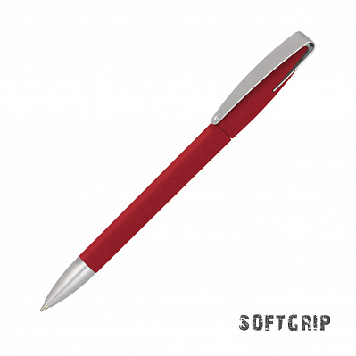 Ручка шариковая COBRA SOFTGRIP MM, черный   (Красный)