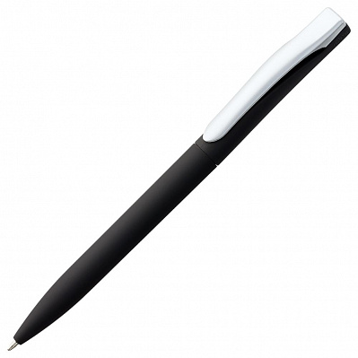 Ручка шариковая Pin Soft Touch, черная (Черный)