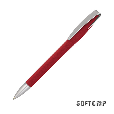 Ручка шариковая COBRA SOFTGRIP MM, красный