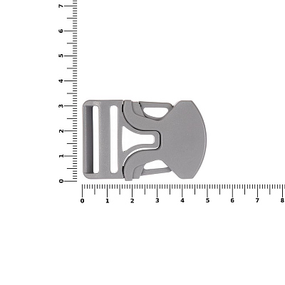 Застежка-пряжка односторонняя Triden, серый