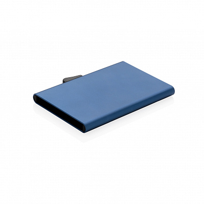 Алюминиевый держатель для карт C-Secure, голубой (Синий)