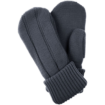 Варежки Knit Beat, серые (графит)