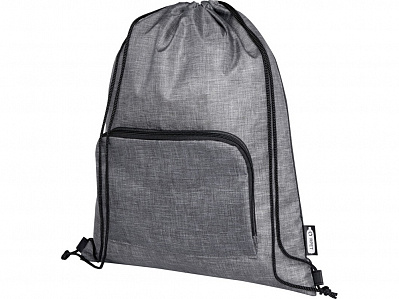 Складная сумка со шнурком Ash из переработанных материалов (Черный)