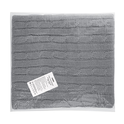 Плед Фадо (Fado) вязаный, серый (без подарочной коробки)