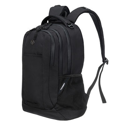 Рюкзак TORBER ROCKIT с отделением для ноутбука 15", чёрный, полиэстер, 34 х 16,5 х 47 см, 24 л