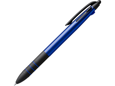 Ручка пластиковая шариковая SANDUR с чернилами 3-х цветов (Королевский синий)