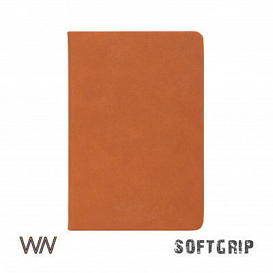 Ежедневник недатированный "Флоренция", А5, покрытие soft grip  (Оранжевый)