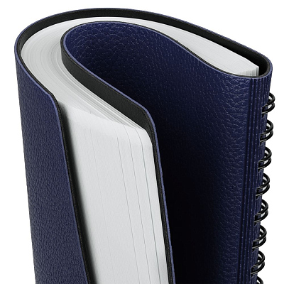 Ежедневник Strep Front на заказ, недатированный, темно-синий