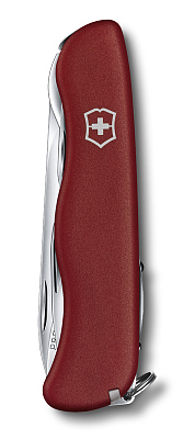 Нож перочинный VICTORINOX Picknicker, 111 мм, 11 функций, с фиксатором лезвия, красный