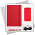 Подарочный набор Summer time BtoBook, красный (ежедневник, ручка, аккумулятор) - Фото 1