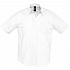 Рубашка мужская с коротким рукавом Brisbane, белая - Фото 1