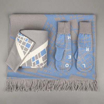 Варежки Joyful на заказ, полушерсть