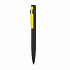 Ручка шариковая "Lip", покрытие soft touch, черный с желтым - Фото 3