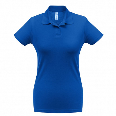 Рубашка поло женская ID.001 ярко-синяя (Синий)