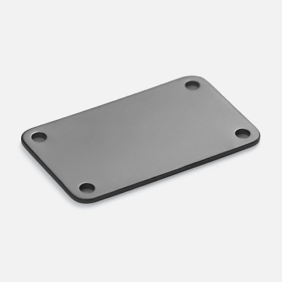 Шильдик металлический Furo, серый металлик