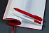 Ручка шариковая Swiper SQ, белая с красным - Фото 6