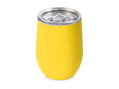 Вакуумная термокружка Sense Gum, непротекаемая крышка, soft-touch (Желтый)