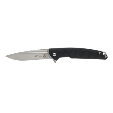 Нож складной Stinger, 95 мм (серебристый), материал рукояти: алюминий (чёрный) (Черный)