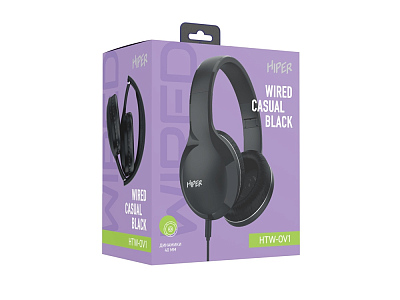 Проводные накладные наушники WIRED CASUAL