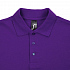 Рубашка поло мужская Spring 210, темно-фиолетовая - Фото 3