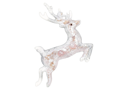 Набор елочных игрушек: Снегирь, Олень, Ель