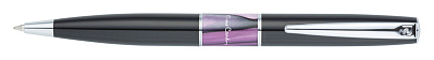 Ручка шариковая Pierre Cardin, LIBRA, цвет - черный и фиолетовый. Упаковка В (Черный)
