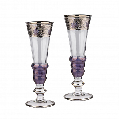 Набор для шампанского "Эперне", 2 бокала  (Фиолетовый)