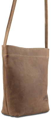 Сумка женская KLONDIKE YUKON «Brooke», натуральная кожа в светло-коричневом цвете, 27х 27 х 8 см