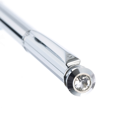 Ручка шариковая Pierre Cardin CRYSTAL,  цвет - серебристый. Упаковка Р-1.