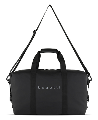Сумка дорожная BUGATTI Rina, чёрная, переработанный полиуретан, 70х25х28 см, 35 л