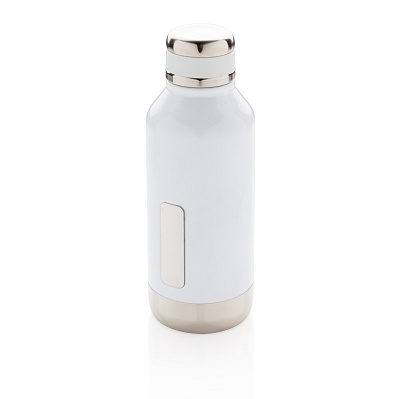Герметичная вакуумная бутылка с шильдиком (Белый;)
