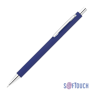 Ручка шариковая "Trade", покрытие soft touch, темно-синий (Тёмно-синий)