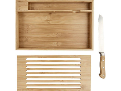 Бамбуковая разделочная доска  Pao с ножом