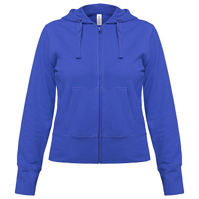 Толстовка женская Hooded Full Zip ярко-синяя (Синий)