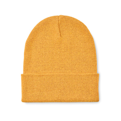 Knitted beanie with cuff