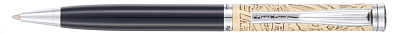 Ручка шариковая Pierre Cardin GAMME. Цвет - черный и золотистый. Упаковка Е или Е-1 (Черный)