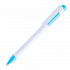 Ручка шариковая MAVA,  белый/голубой, пластик - Фото 1
