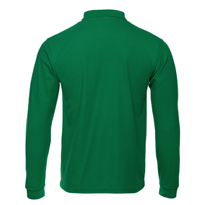 Рубашка поло мужская STAN длинный рукав хлопок/полиэстер 185, 104S