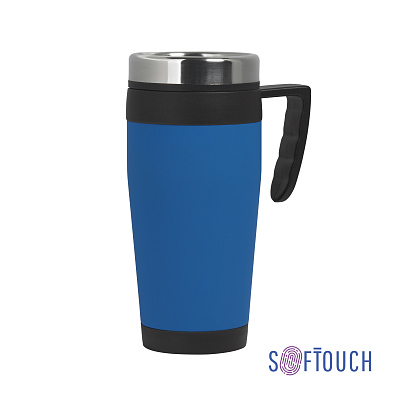 Термокружка "Австралия", покрытие soft touch, 400 мл  (Синий)