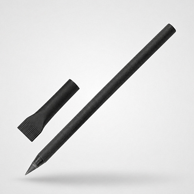 Вечный карандаш из переработанной бумаги Recycled pencil (Чёрный)