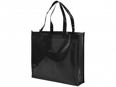 Ламинированная сумка для покупок (Черный)