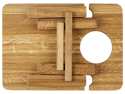 Складной столик из дуба Snack&Wine