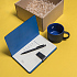 Набор подарочный DYNAMIC: кружка, ежедневник, ручка,  стружка, коробка, черный/синий - Фото 3