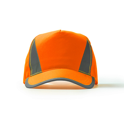 Бейсболка 5-панельная BALDER, Флуоресцентный оранжевый (Флуоресцентный оранжевый)