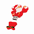 Флеш-карта "Дед Мороз" USB 8GB, красный с белым - Фото 2