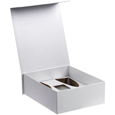 Коробка Fizz с ложементом под бокалы для шампанского, белая (Белый)