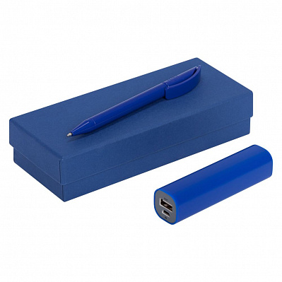 Набор Couple: аккумулятор и ручка  (Синий)