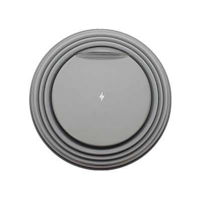 Беспроводное зарядное устройство Atomic с LED подсветкой (серый)