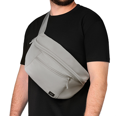 Сумка через плечо (cross body) Бостон (Boston), серая