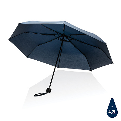 Компактный зонт Impact из RPET AWARE™, d95 см (Темно-синий;)